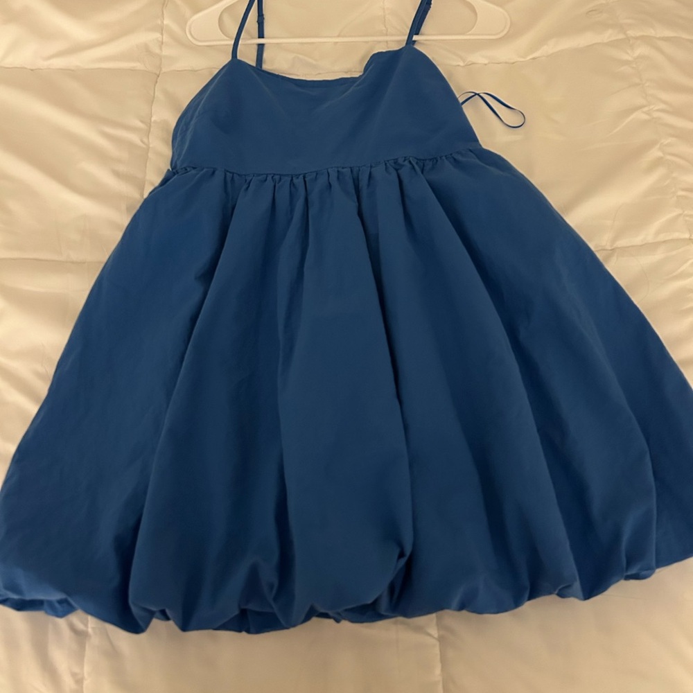 LeLis Bubble mini dress blue